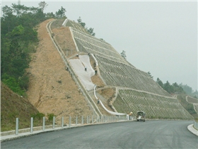 河龍高速邊坡修復